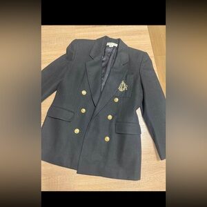 Black DIOR Blazer with Gold Buttons